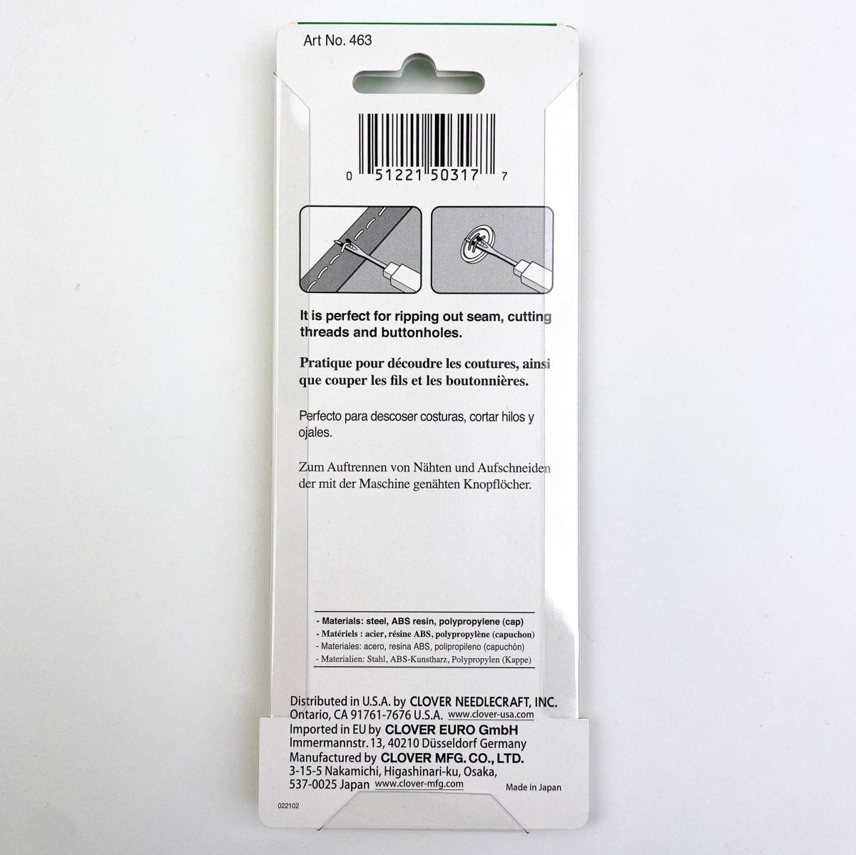 Scucitore CLOVER - Argento, Per Cuciture, Orli E Bottoni - Foto 7