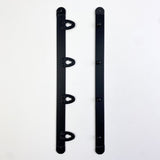 Corset Busk - Black Bone with Black Clip - 12mm wide - various lengths