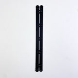 Corset Busk - Black Bone with Black Clip - 12mm wide - various lengths