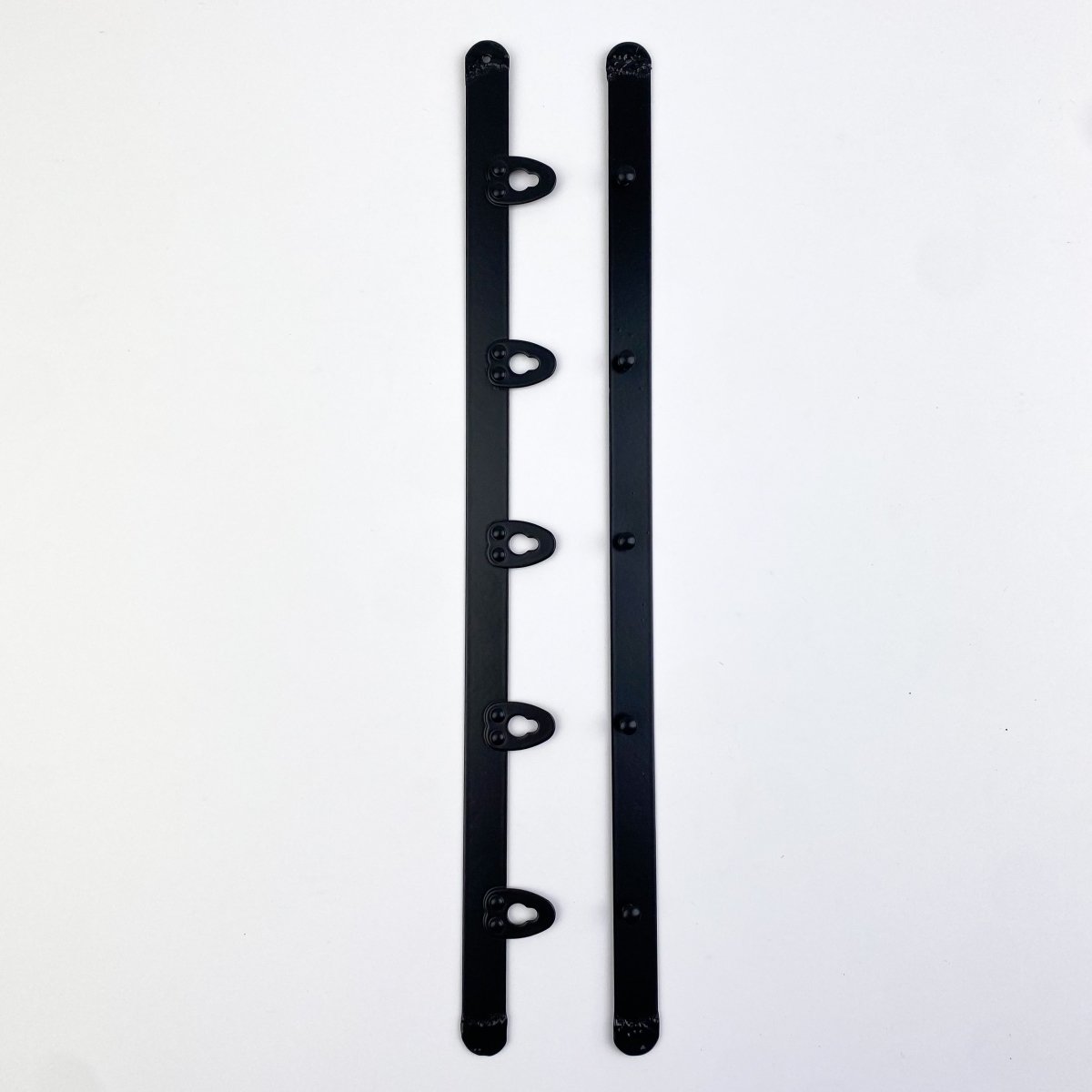 Corset Busk - Black Bone with Black Clip - 12mm wide - various lengths