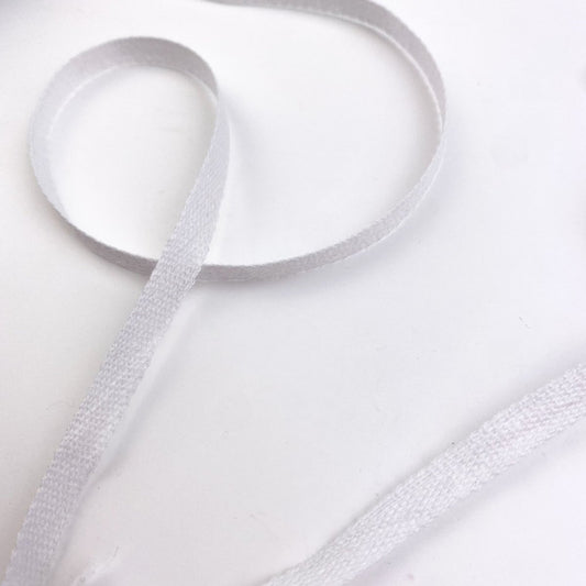 Cotton Tape - 100% Cotton - 6mm - White and Black