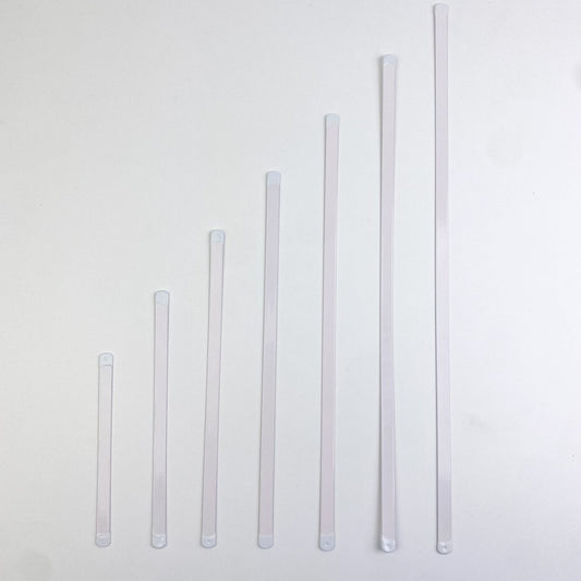 Flat Steel Boning - White - 10mm