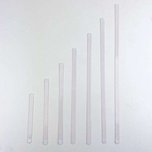 Flat Steel Boning - White - 12mm