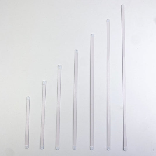 Flat Steel Boning - White - 8mm