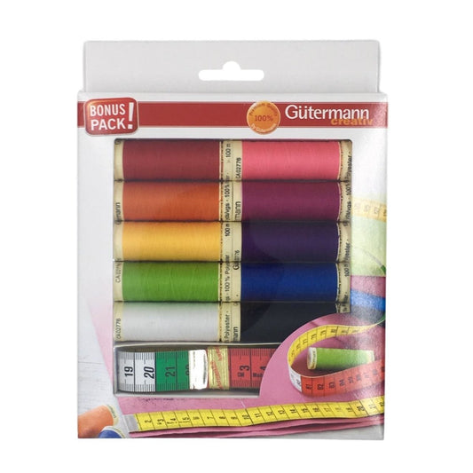 Gutermann Creativ Thread Pack - With Bonus Measuring Tape