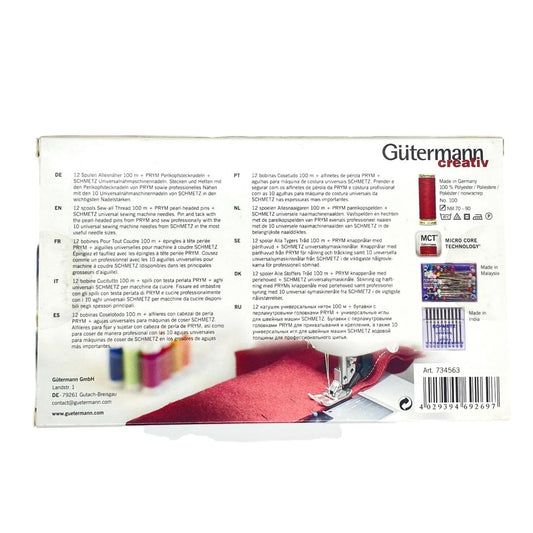 Gutermann Creativ Thread Pack - With Bonus Needles and Pins