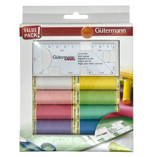 Gutermann Creativ Thread Pack - With Bonus Seam Gauge