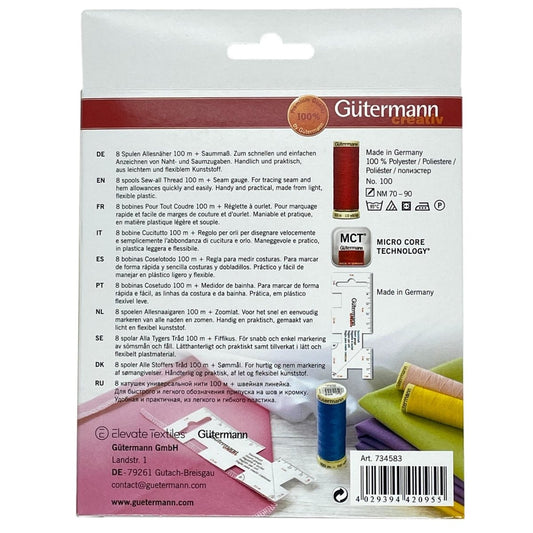 Gutermann Creativ Thread Pack - With Bonus Seam Gauge