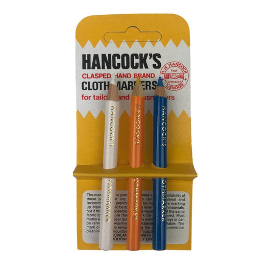 Hancock's - Garment Marking Chalk - Cloth Marker Pencils 3pk