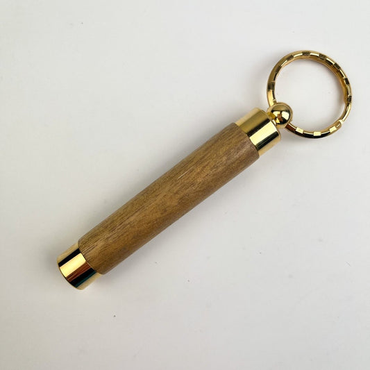 Handmade Wooden Needle Case with Keyring