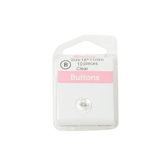 Hemline - Clear Buttons - 11Mm - All Products