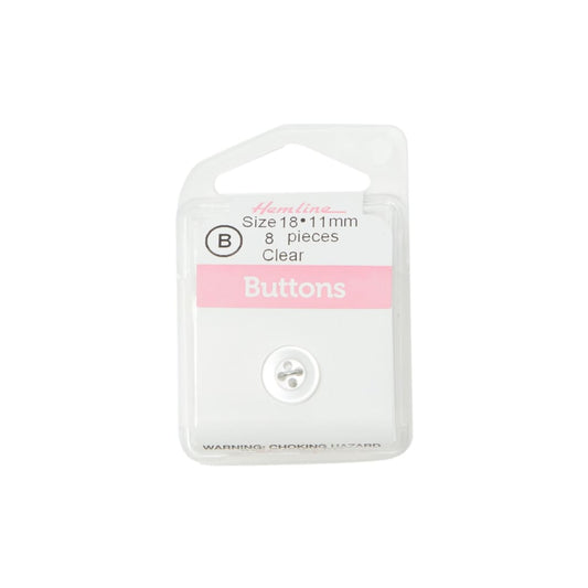 Hemline - Clear Buttons - 11Mm - All Products