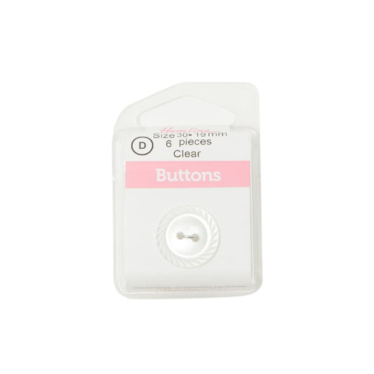 Hemline - Clear Buttons - 19Mm - All Products