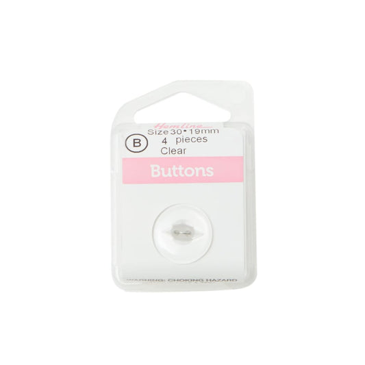 Hemline - Clear Buttons - 19Mm - All Products