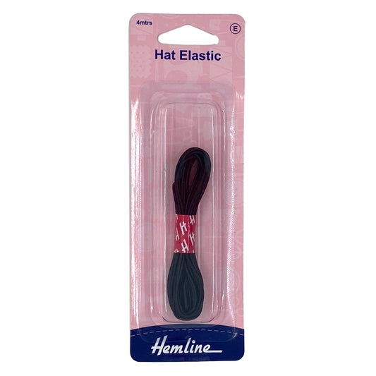 Hemline - Hat Elastic - 1.3mm - Black