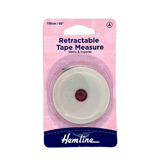 Hemline - Retractable Tape Measure - Metric & Imperial