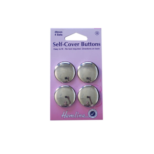 Hemline - Self Cover Buttons - 29mm x 4