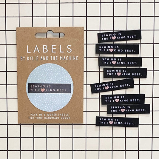 Kylie and the Machine - Woven labels - "Sewing is the F**king Best"