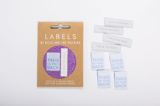 Kylie and the Machine - Woven Labels - "This Is The Back" Dual Pack