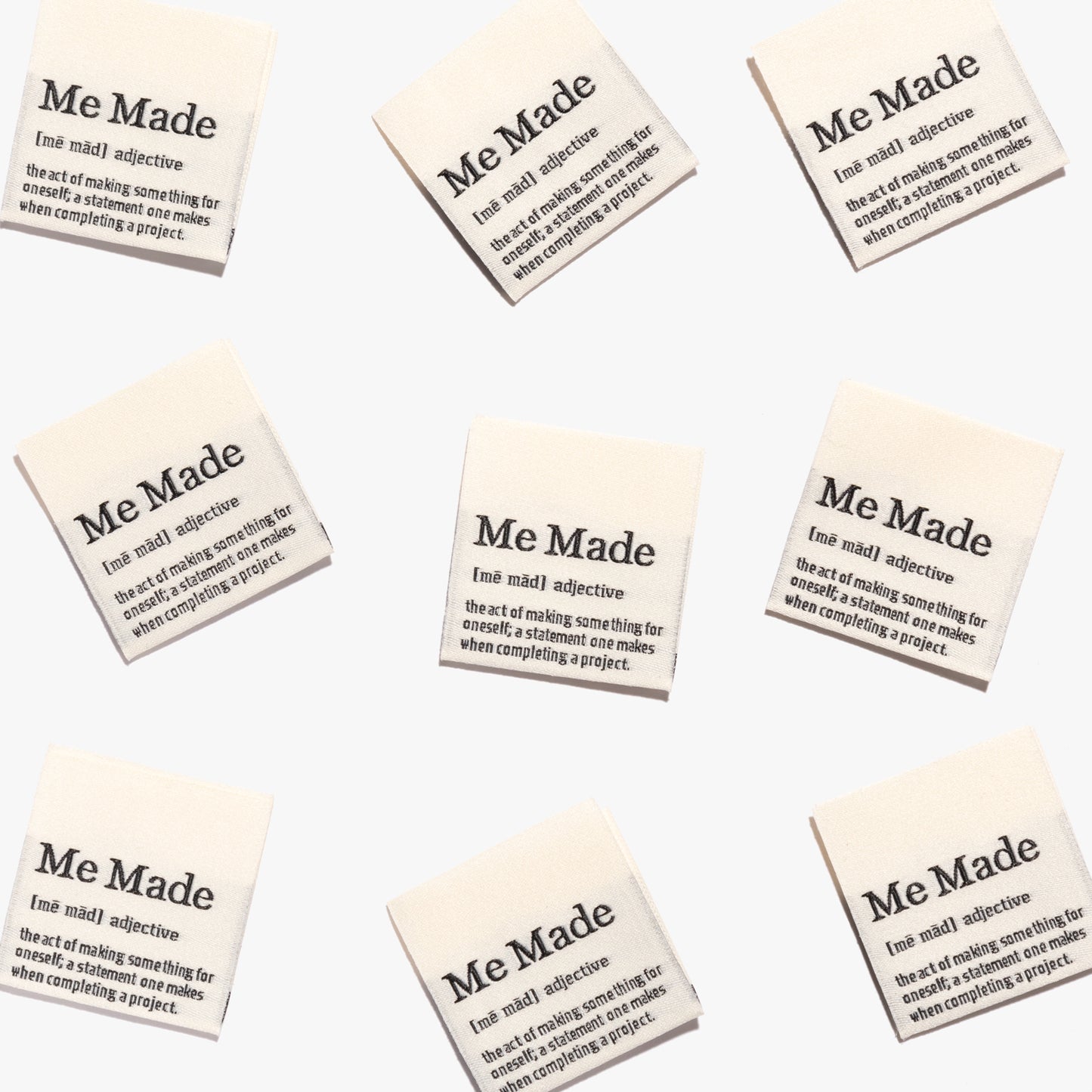 Kylie and the Machine - Woven labels - "Me Made" Definition
