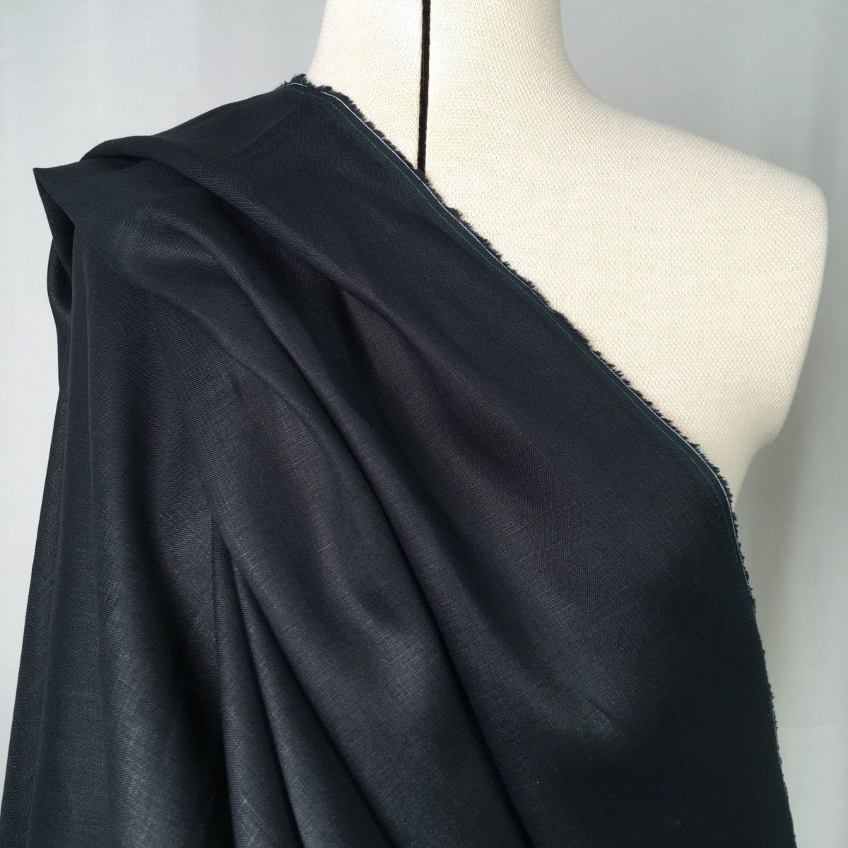 Newport - 100% Linen - Black - Sewing Gem