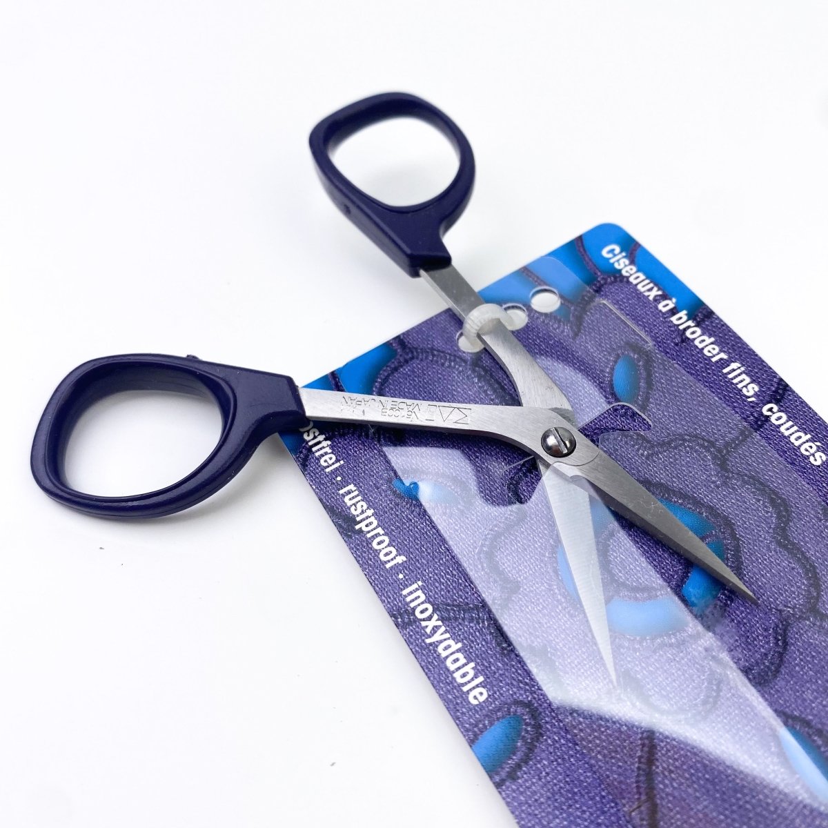 Prym 10cm Fine Bent Embroidery Scissors Sewing Gem