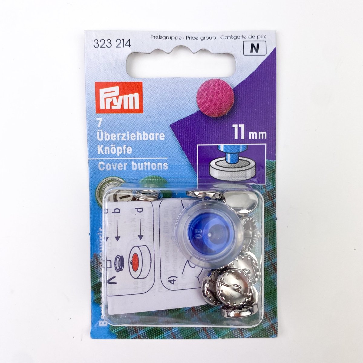 Prym Button Range Prym - Cover Buttons - 4 sizes – Sewing Gem