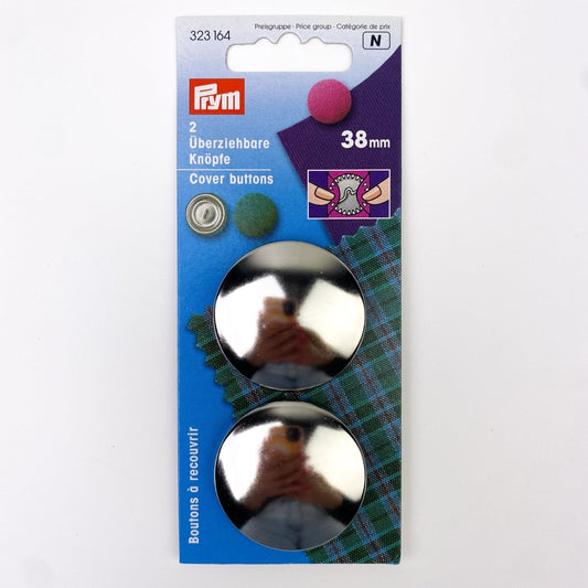 Prym - Cover Buttons - Silver - 4 sizes - Sewing Gem