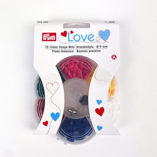 Prym Love - 72 Mini Colour Snaps Set - Sewing Gem