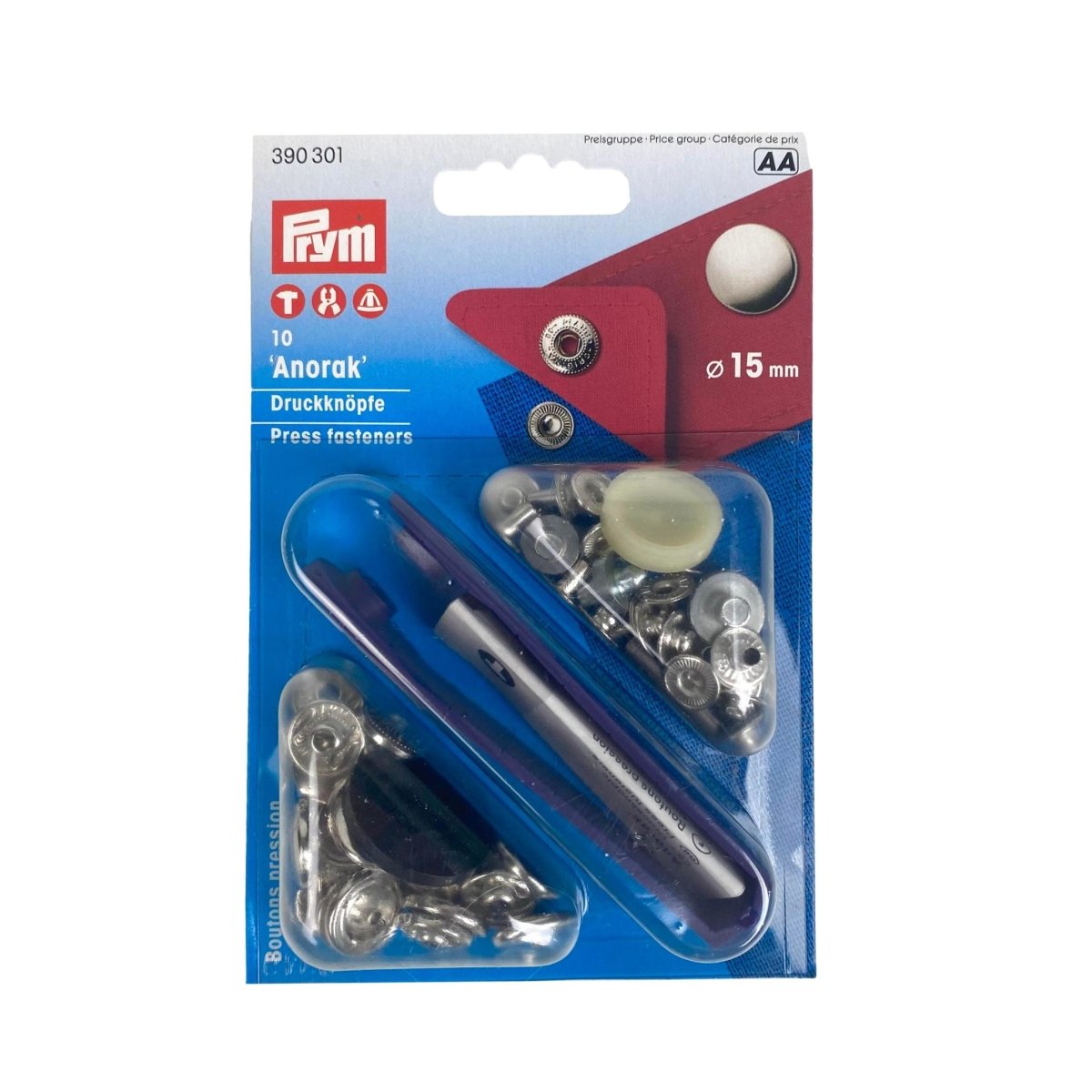 Prym - Non-Sew Fasteners/Snaps - Anorak - Sewing Gem