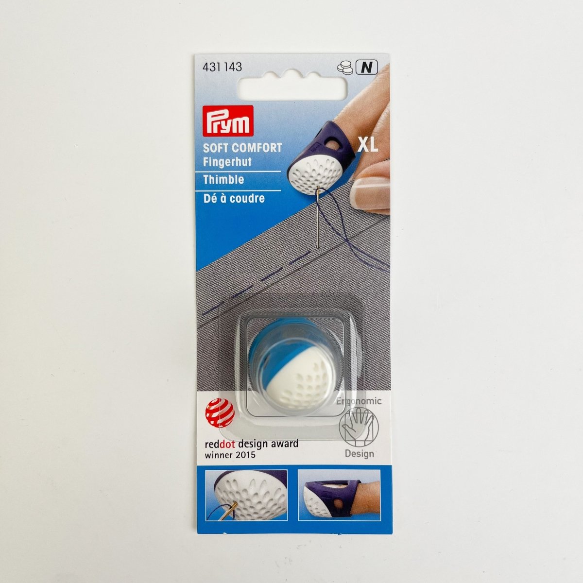 Prym - Soft Comfort Ergonomic Thimble - multiple sizes - Sewing Gem