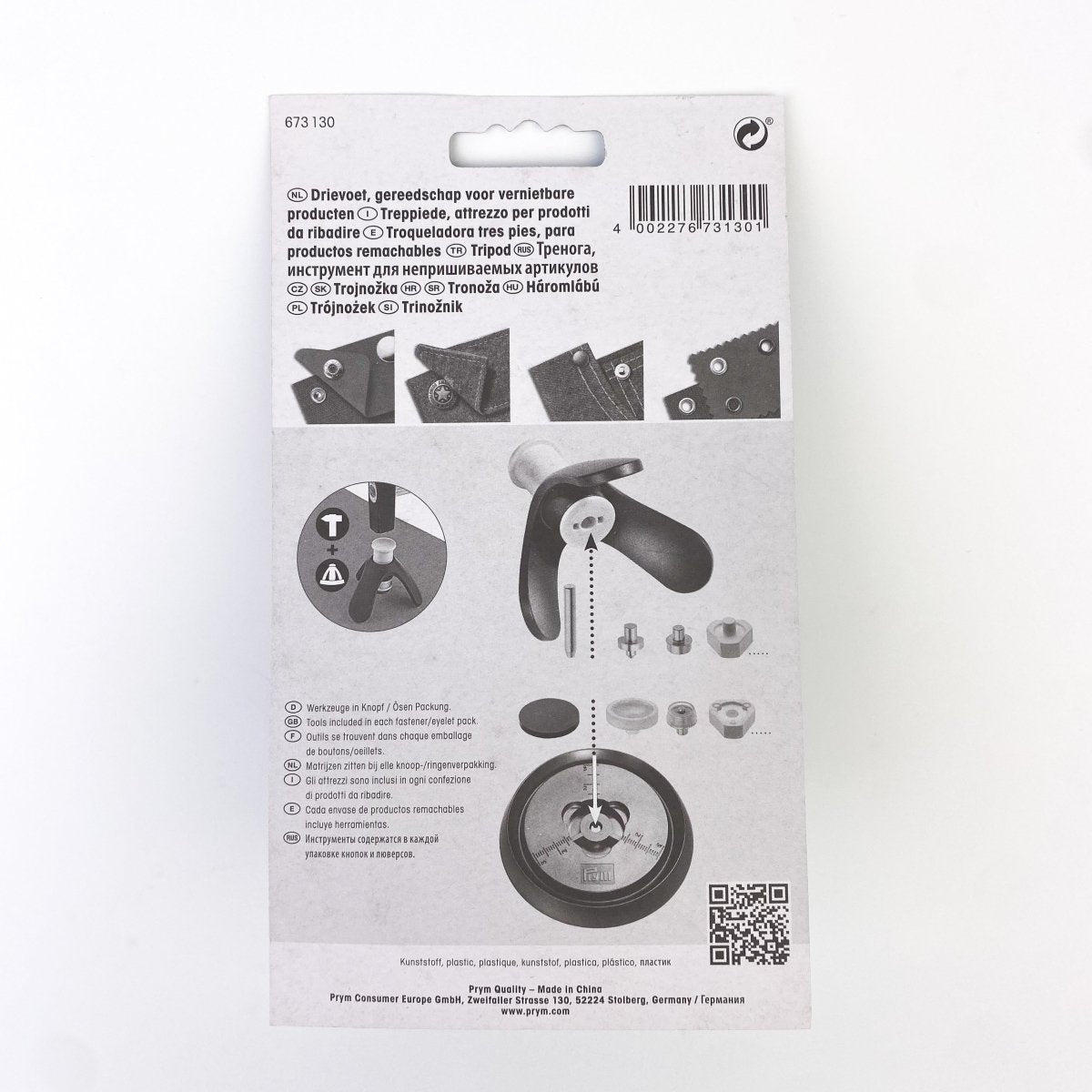 Prym - Tripod for Non-Sew Fasteners - Sewing Gem