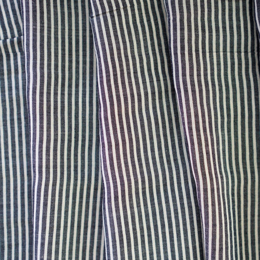 REMNANT - Rayon  - Grey and White Stripes - 250cm