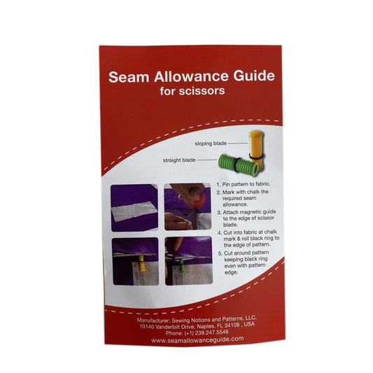 Seam Allowance Guide/Gauge For Scissors - Sewing Gem