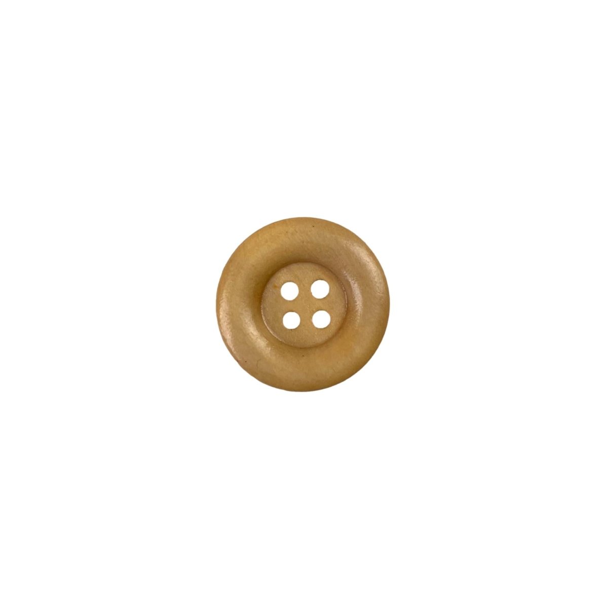 Sewing Gem - 4 Hole Light Gloss Wooden Button Papaya Whip - 23mm - Sewing Gem