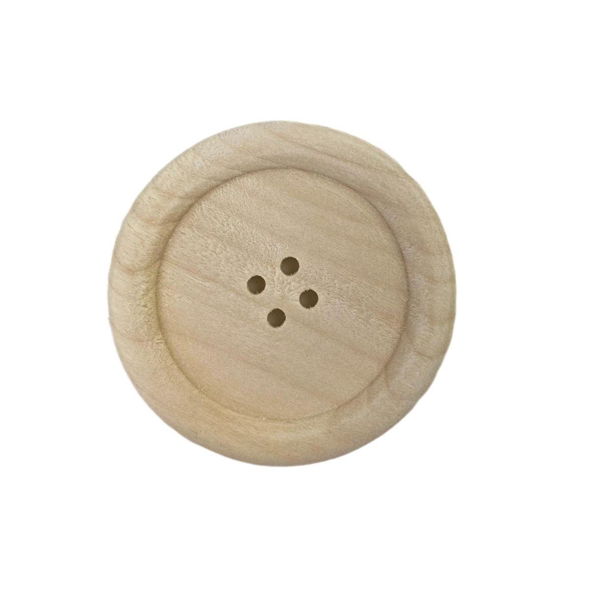 Sewing Gem - 4 Hole Natural Wooden Button - Papaya Whip colour - Multiple Sizes - Sewing Gem