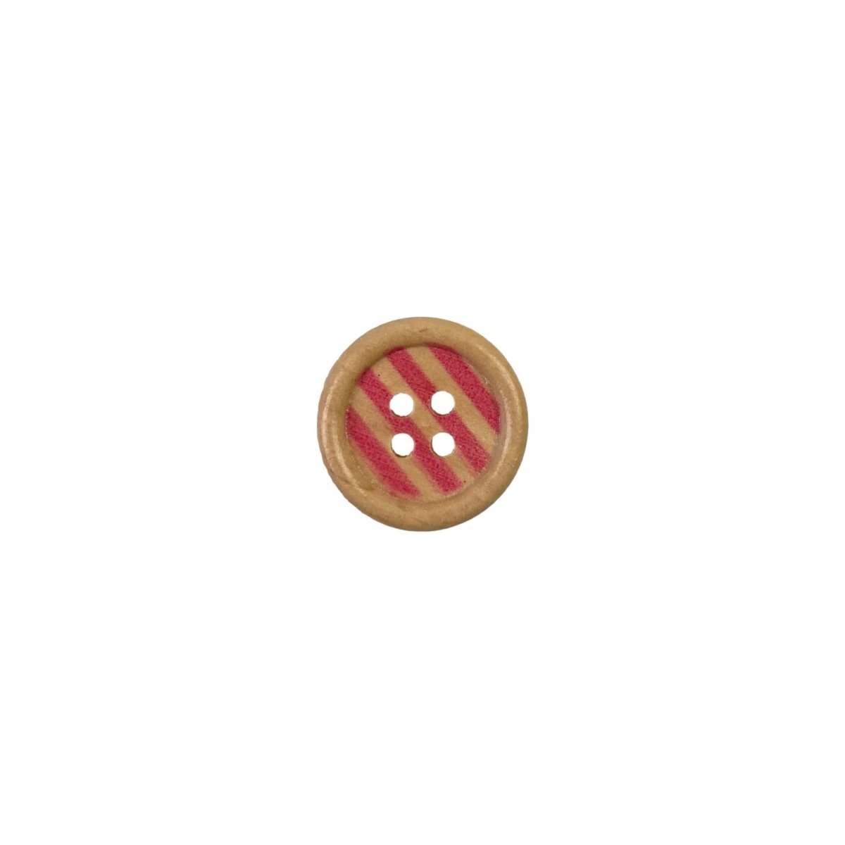 Sewing Gem - 4 Hole, Rainbow Wooden Buttons - 20mm - Sewing Gem