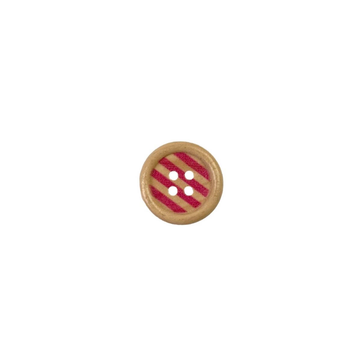 Sewing Gem - 4 Hole, Rainbow Wooden Buttons - 20mm - Sewing Gem