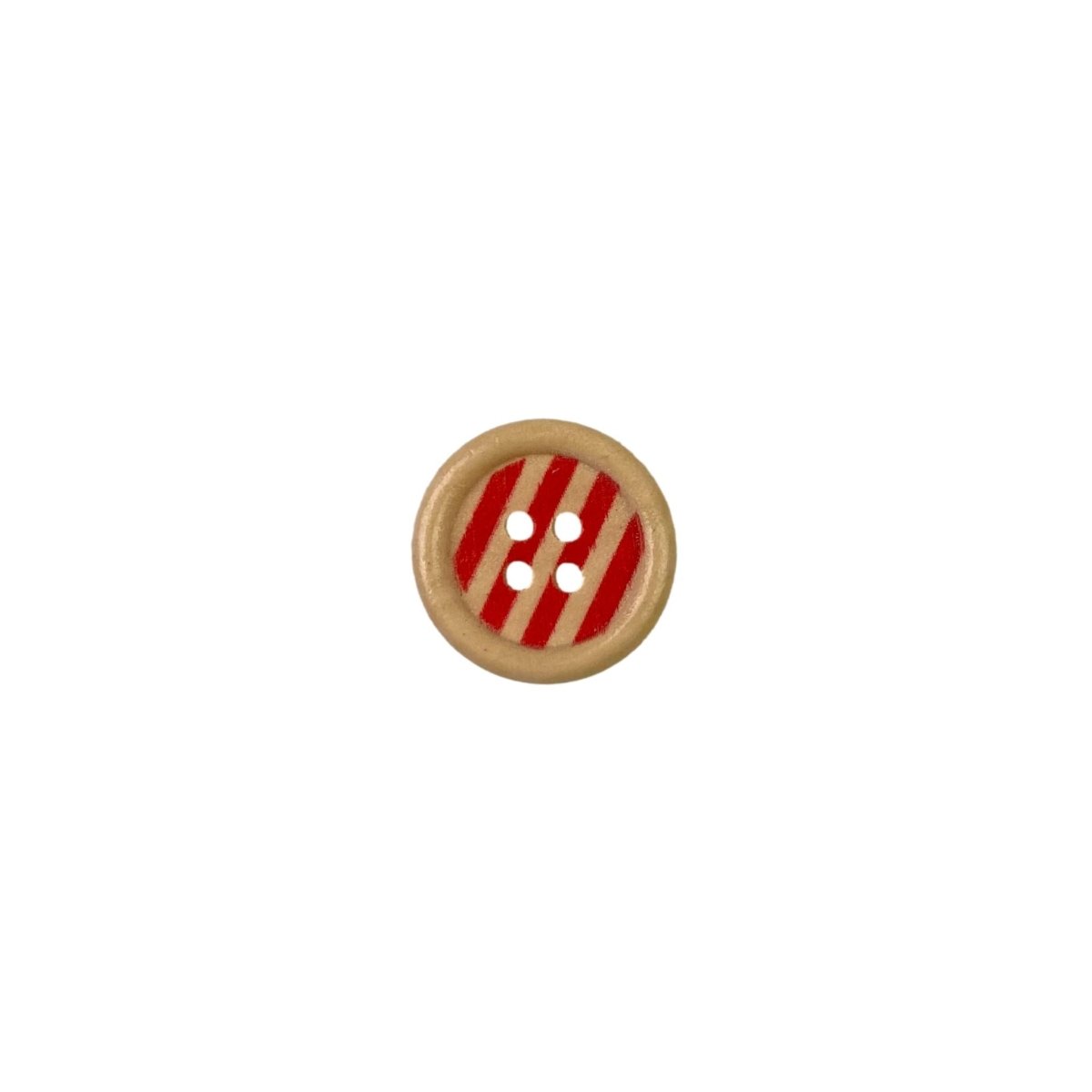 Sewing Gem - 4 Hole, Rainbow Wooden Buttons - 20mm - Sewing Gem