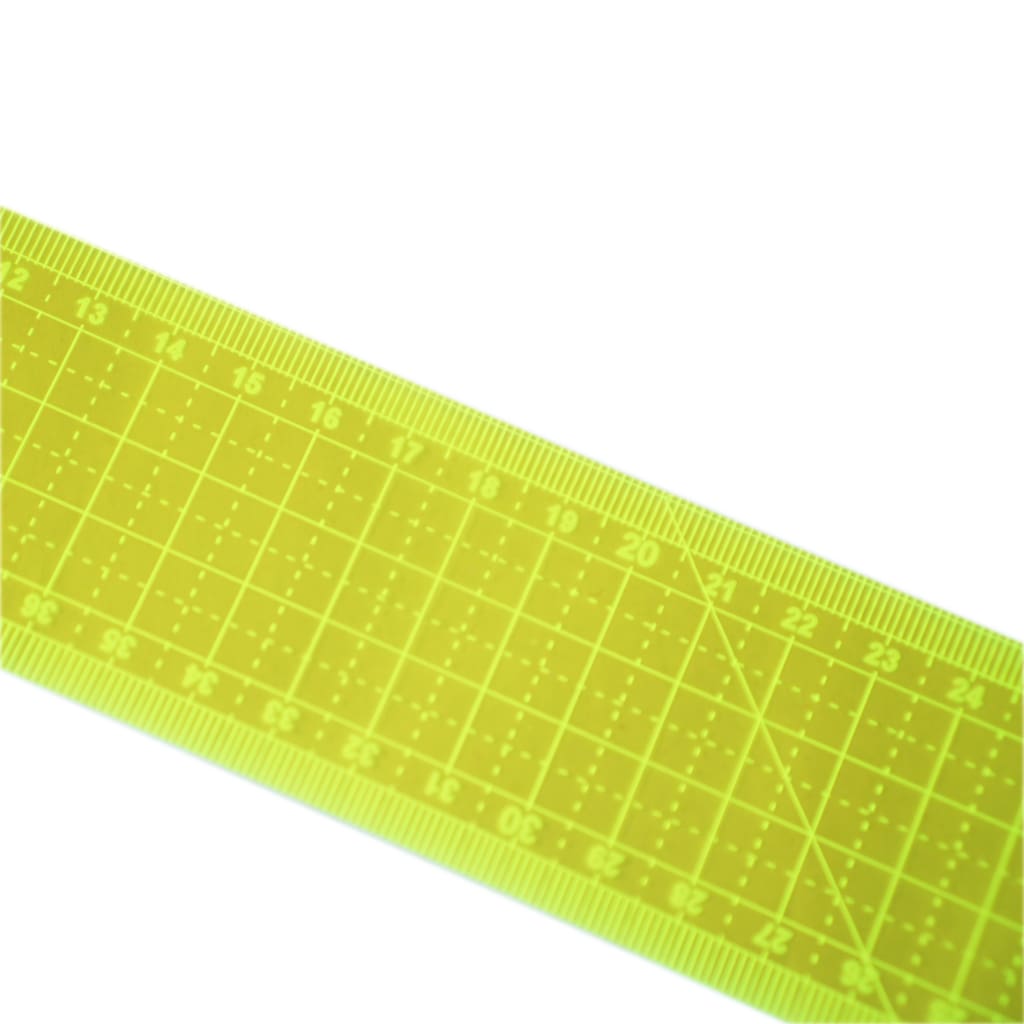 Sewing Gem - Fluorescent Metric Grading Ruler - Sewing Gem