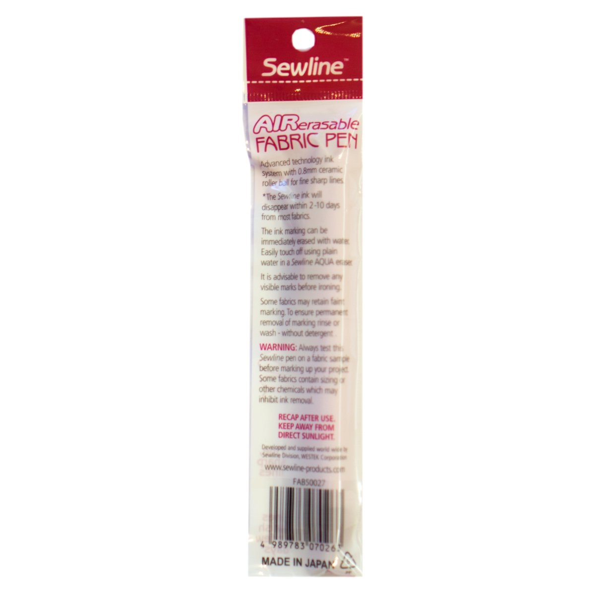 Sewline - Air Erasable Fabric Pen - Sewing Gem