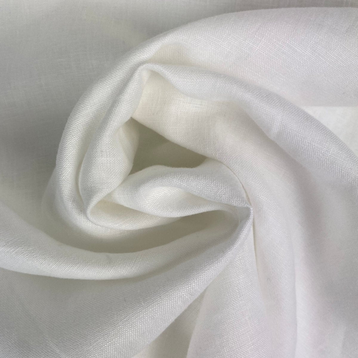 Sophie - 100% Mid-Weight Linen - White - Sewing Gem
