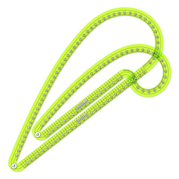 Stitch Buzz Pattern Making/Seam Allowance Ruler Set of 2 Metric