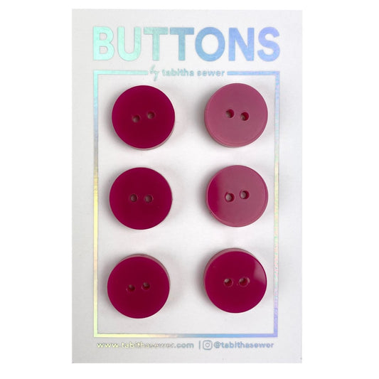 Tabitha Sewer - 15mm Classic Circle Buttons - Sewing Gem