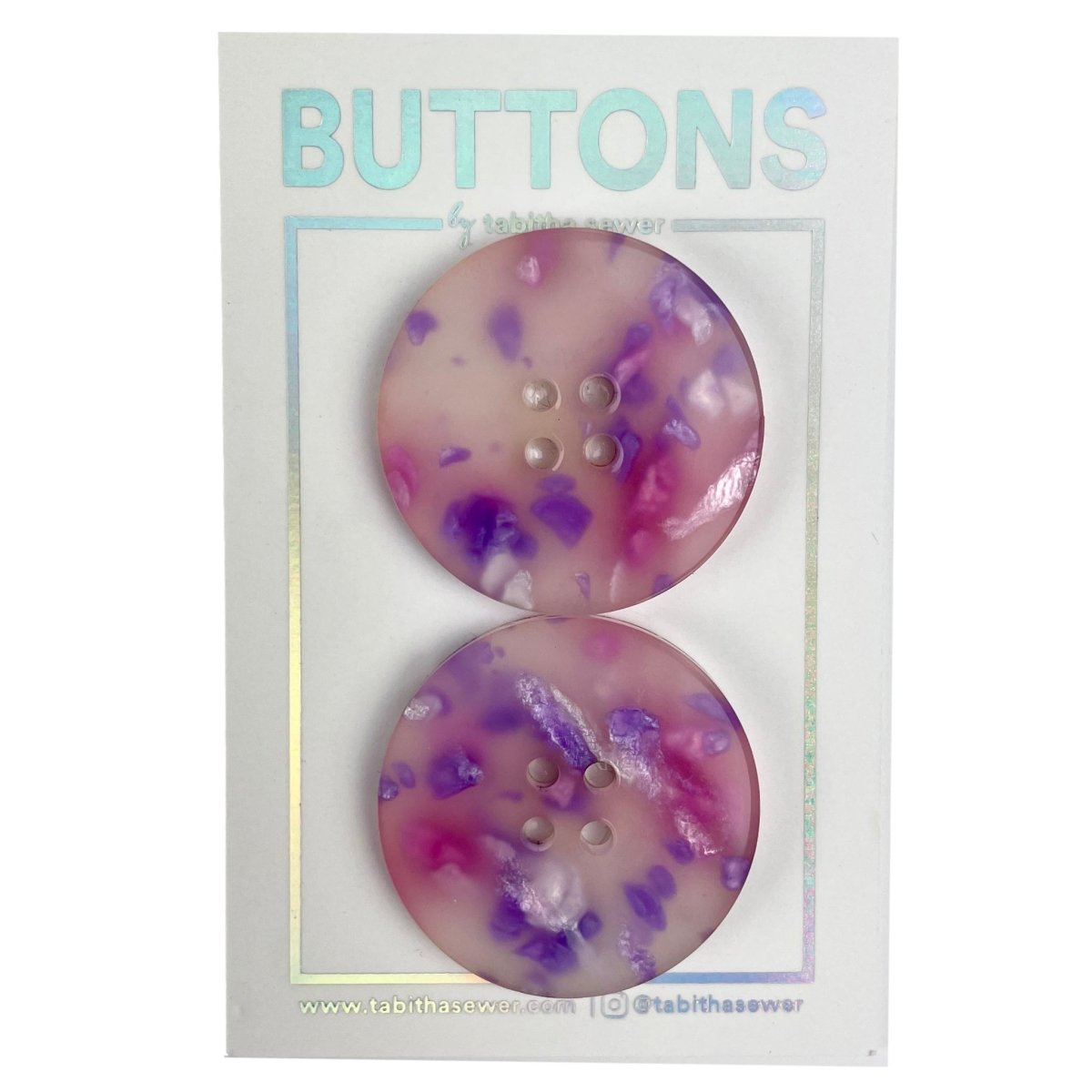 Tabitha Sewer - 32mm XL Circle Buttons - Sewing Gem