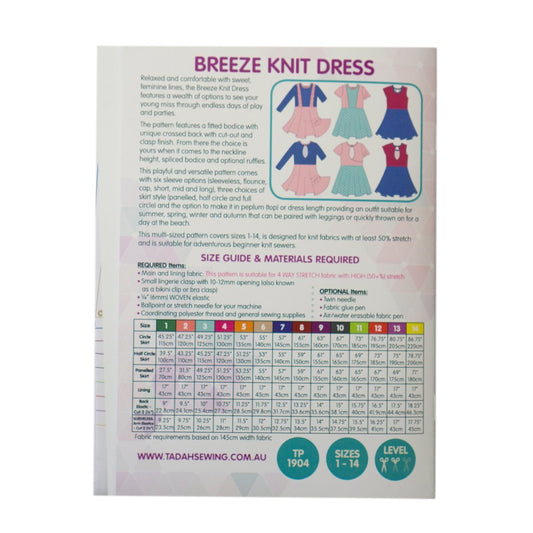 Tadah Patterns - Breeze Knit Dress - Sewing Gem