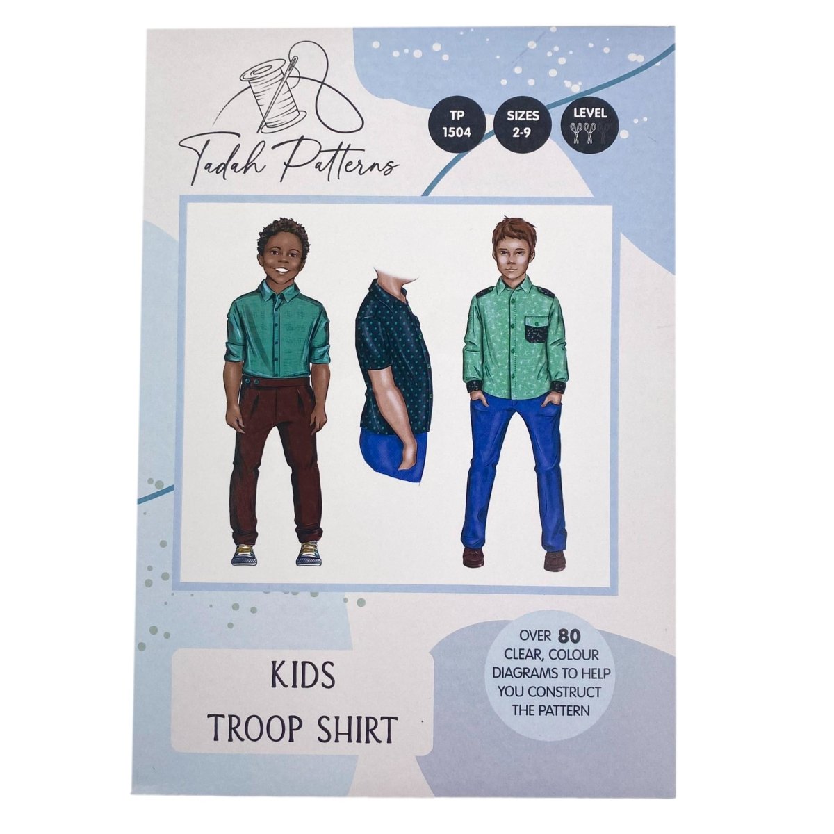 Tadah Patterns - Kids Troop Shirt - Sewing Gem