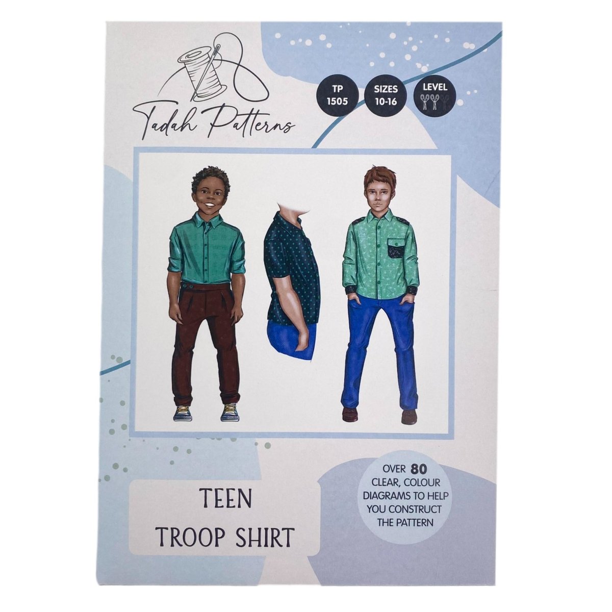 Tadah Patterns - Teen Troop Shirt - Sewing Gem