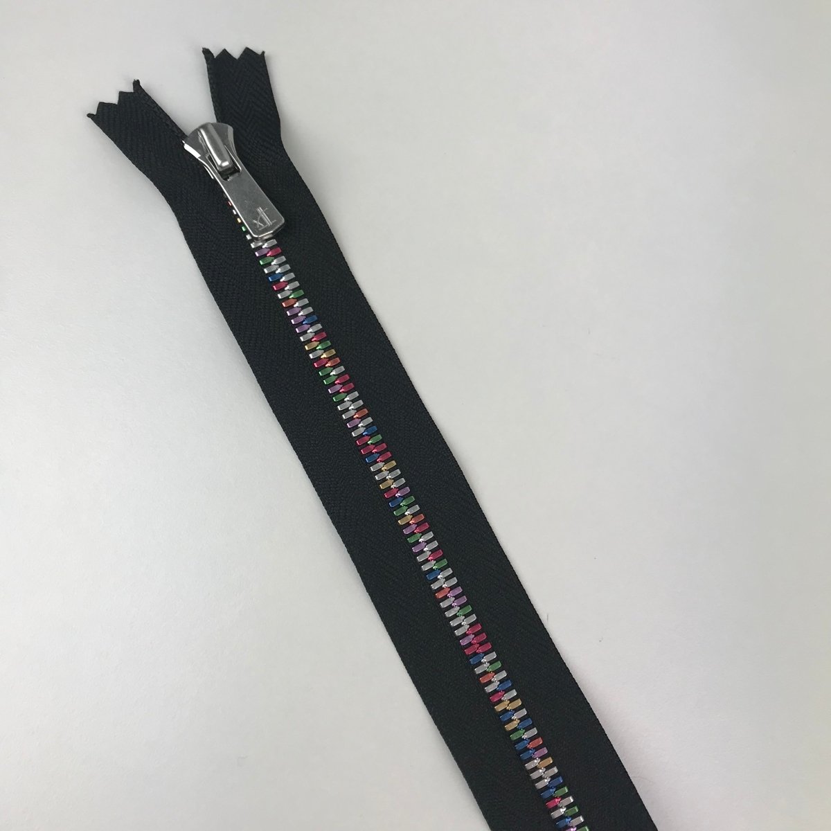 YKK Zipper - Exposed Metal Teeth - Rainbow - 91.5cm (36") - Sewing Gem